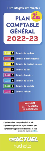 Plan comptable général. Edition 2022-2023