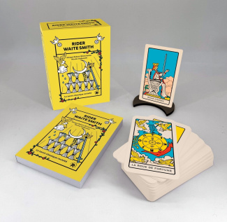 Rider Waite Smith. Le tarot classique revisité, avec un porte-carte en forme de lune