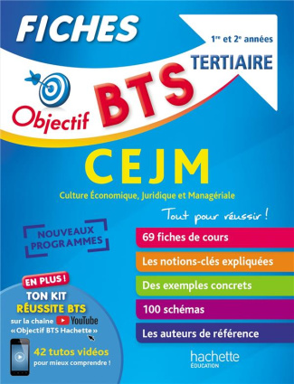 Fiches CEJM 1re et 2e années Tertiaire