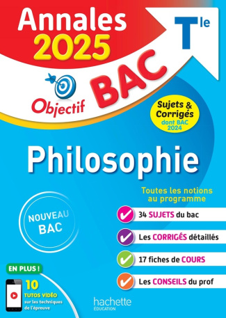 Philosophie Tle. Sujets & corrigés, Edition 2025