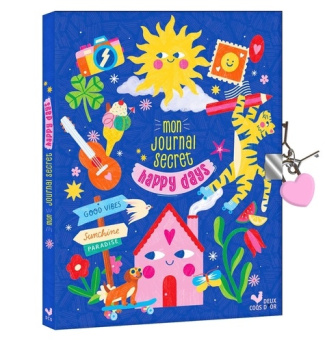 Mon journal secret Happy days. Avec des autocollants