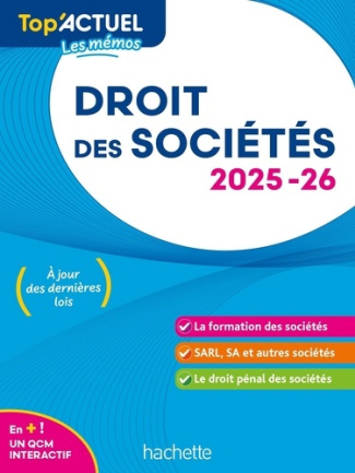 Droit des sociétés. Edition 2025-2026