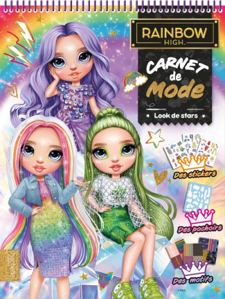 Carnet de mode Rainbow High. Look de stars