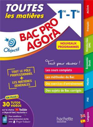 Toutes les matières 1re et Tle Bac pro AGOrA