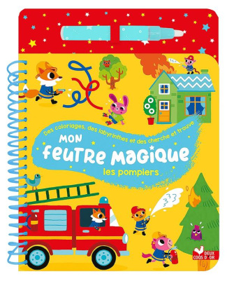 Mon feutre magique Les pompiers. Avec feutre à réservoir d'eau
