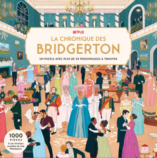PUZZLE NETFLIX OFFICIEL - LA CHRONIQUE DES BRIDGERTON - PUZZLE 1000 PIECES AVEC PLUS DE 30 PERSONNAG