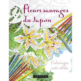 Fleurs sauvages du Japon. Coloriages anti-stress