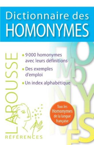 Dictionnaire des homonymes