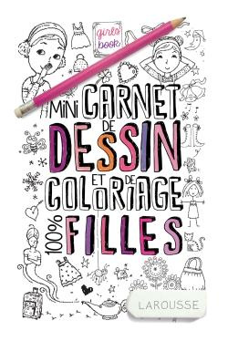 Mini-carnet de dessins et coloriages 100 % filles