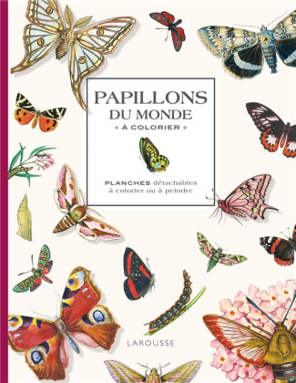 Papillons du monde à colorier. Planches détachables à colorier ou à peindre