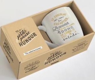 Coffret Ma petite pause humour. 1 mug 1 notbook pour une petite pause bien méritée