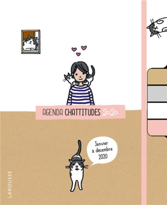 Agenda Chattitudes. Avec 1 mini-pochette, 4 blocs de post-it, 1 stylo, Edition 2020
