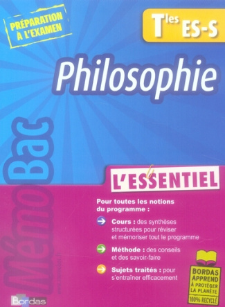 Philosophie Tles ES-S. L'essentiel