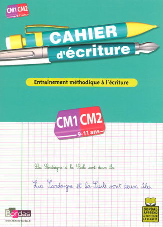 Cahier d'écriture CM1-CM2