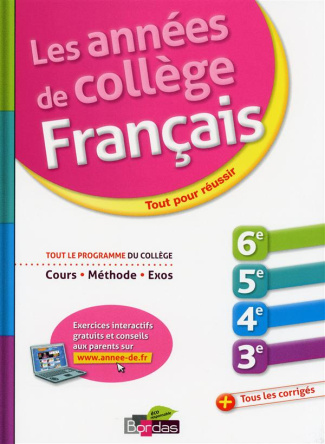 Les années de collège - français
