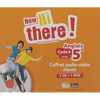 Anglais 5e A1/A2 New Hi there! Edition 2017 1 DVD   2 CD AUDIO