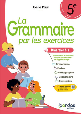 La grammaire par les exercices 5e Itinéraire bis. Cahier d'exercices, Edition 2024