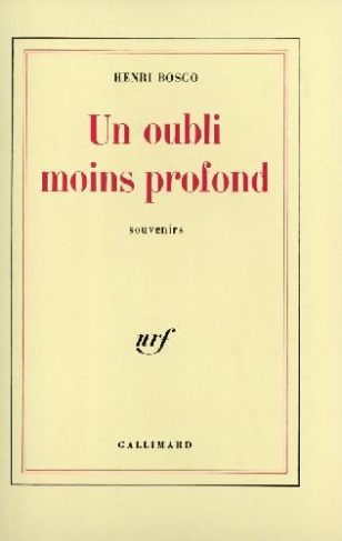 Un oubli moins profond. Souvenirs