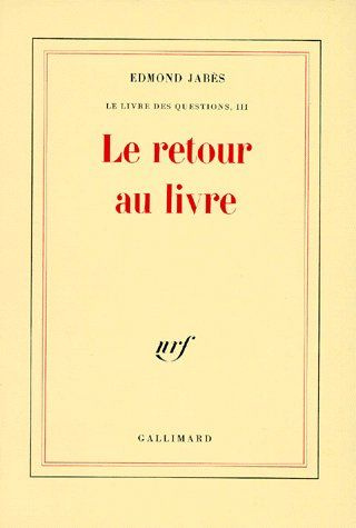 Le Livre des questions Tome 3 : Le retour au livre
