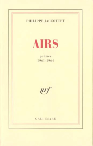 Airs. Poèmes, 1961-1964