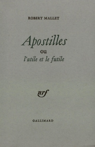 Apostilles ou l'utile et le futile
