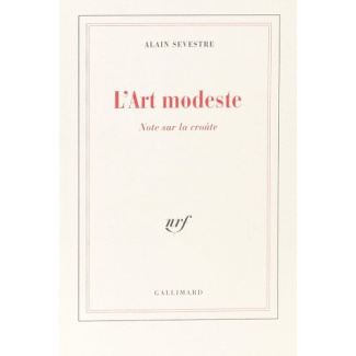 L'art modeste. Note sur la croûte