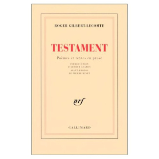 Testament(poèmes et textes en prose)