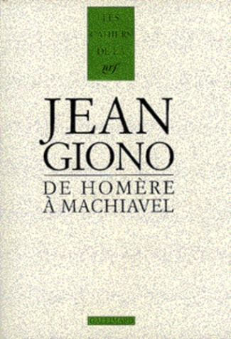 DE HOMERE A MACHIAVEL