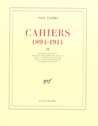 Cahiers 1894-1914. Tome IX, 1907-1909