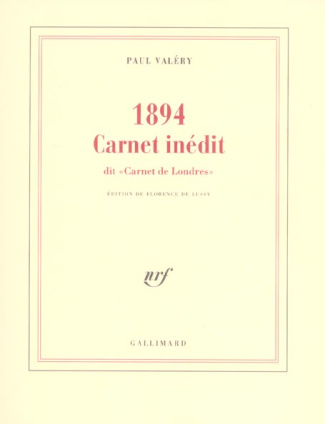 1894. Carnet inédit dit "Carnet de Londres"