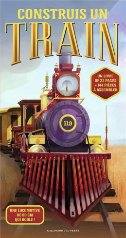 Construis un train. Coffret avec 144 pièces à assembler