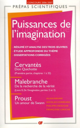 Puissances de l'imagination. Don Quichotte de Cervantès ; De la recherche de la vérité de Malebranch