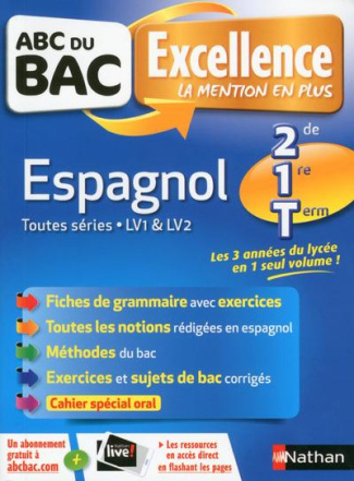Espagnol Toutes séries LV1 & LV2 2de, 1re, Tle