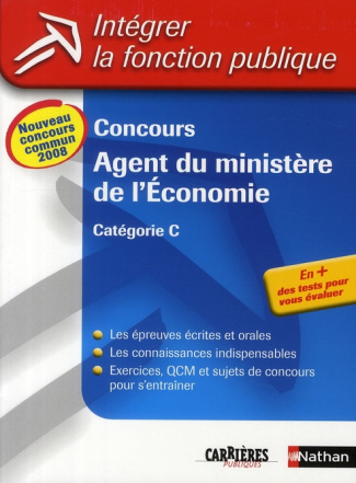 CONCOURS AGENT DU MINISTERE DE L'ECONOMIE CATEGORIE C N29 INTEGRER LA FONCTION PUBLIQUE