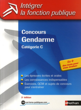 Concours Gendarme. Catégorie C