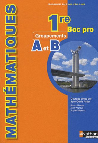 Mathématiques 1e Bac Pro Groupements A et B. Programme 2010