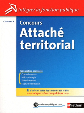 Concours Attaché territorial. Catégorie A