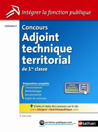 Concours Adjoint technique territorial de 1re classe. 2e édition