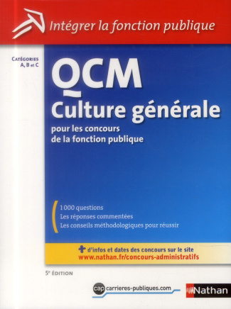 QCM Culture générale pour les concours de la fonction publique