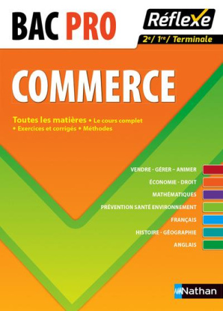 BAC Pro Commerce. Toutes les matières