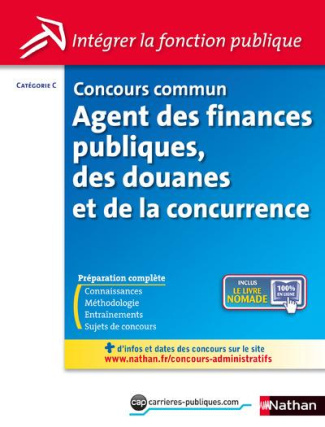 CONCOURS COMMUN AGENT DES FINANCES PUBLIQUES/DOUANES/CONCURRENCE - CAT C - N 29 - 2014