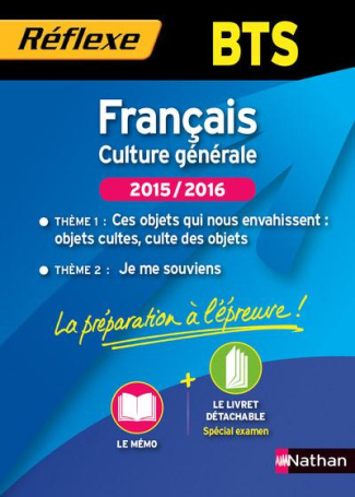 Français culture générale BTS. Thème 1 : Ces objets qui nous envahissent, objets cultes, culte des o
