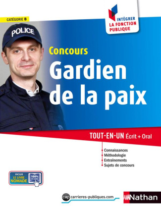 Concours Gardien de la paix. Catégorie B