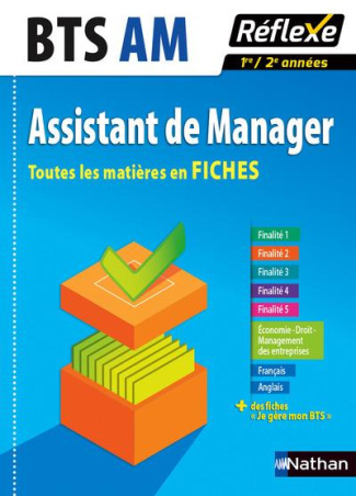 BTS AM Assistant de Manager. Toutes les matières en Fiches 1re/2e années