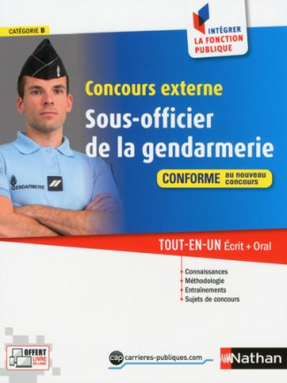 Concours sous-officier de la gendarmerie, catégorie B. Edition 2016