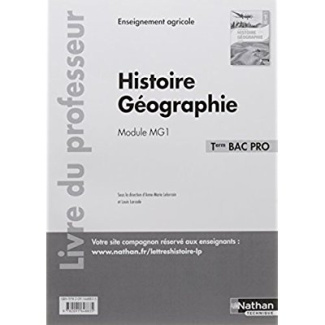 Histoire Géographie Tle Bac Pro Module MG1. Livre du professeur, Edition 2017