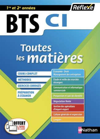 BTS CI Commerce international, 1re/2e année. Toutes les matières, Edition 2018