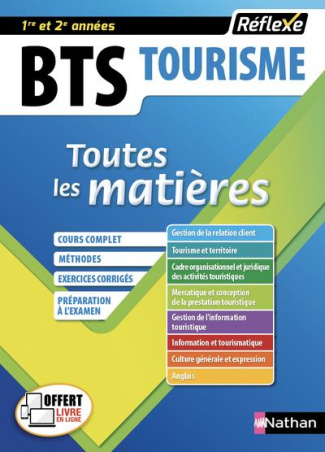 BTS Tourisme, toutes les matières. Edition 2018