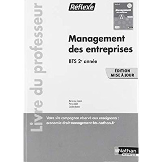 Management des entreprises BTS 2e année Réflexe. Livre du professeur, Edition 2019