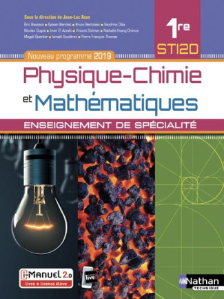 Physique-Chimie et Mathématiques 1re STI2D. Enseignement de spécialité, Edition 2019